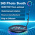 QueenLine 360 Photo Booth Automatic Rotating Selfie For Wedding Party Favor Mini 360 Photo Booth Video Machine 100 115cm