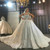 QueenLine Dubai Luxury Heavy Beading Sparkling Wedding Dress 