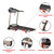 QueenLine Folding Treadmill to Exercise At Home With Manual Incline Pulse Sensors LCD Monitor