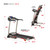QueenLine Folding Treadmill to Exercise At Home With Manual Incline Pulse Sensors LCD Monitor