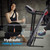 QueenLine Folding Treadmill - with LCD - Cardio Exercise Machine - Preset and Adjustable Programs - Bluetooth Connectivity