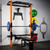 QueenLine Household Foldable Pull-up Frame Weightlifting Squat Rack Human Climbing Training Frame With Bench
