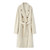 QueenLine High Grade Sheep Camel Hair Mid Length 100% Alpaca Winter Thickened Warm Woolen Coat