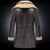 QueenLine Thicker Fur one Leather Double Collar Long Sheepskin Leather Jacket High-end Genuine Leather Outwear coats