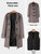 QueenLine New Horn button hooded wool tweed thickened English check casual men's coat