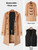 QueenLine College style Korean hooded horn button wool winter thickened camel fashion men's coat