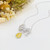  QueenLine Pure 18K Gold Solid G18K Natural Yellow Diamonds 0.65ct Pendants Gemstone Necklaces