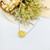 QueenLine Pure 18K Gold Solid G18K Natural Yellow Diamonds 1.04ct Pendants Gemstone Necklaces