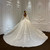 QueenLine Stylish O-Neck Full Sleeves Embroidery Backless Wedding Dresses