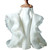 QueenLine Exquisite White Feathers Long Sleeve Floor Lemgth Straight Elegant Evening Dress