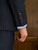 QueenLine 100% Wool Suits Double Breasted Striped (Jacket Vest Pant) Slim Fit Blazer Sets