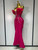 QueenLine Fashions Elegant Luxury Strapless Bandage Appliques Sparkly Diamond Evening Bodycon Dress