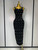 QueenLine Elegant Luxury Rhinestone Beaded Elastic Bodycon Bandage Maxi Long Dress