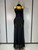 QueenLine Celebrity Elegant Sexy Strapless Long Black Bandage Mesh Patchwork Backless Evening Bodycon Dress