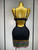 QueenLine Celebrity Elegant Sparkly Colorful Diamonds V Neck Black Bodycon Bandage Evening Dress