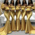 QueenLine Customized Mermaid Gold African Bridesmaid Cap Sleeves Dress
