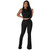 QueenLine10pcs Ribbed Knitted  Sleeveless Crop Top and Flare Pants Wholesale Items Tracksuit Two Piece Pants Sets
