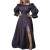 QueenLine 10pcs Wholesale Bulk Items Lots Large Size Clothes Long Sleeve Sexy Slit Dress
