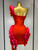 QueenLine Luxury Elegant Celebrity Sexy One Shoulder Red Ruffles Bodycon Bandage Evening Dress