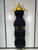 QueenLine Celebrity Sexy Strapless Ruffles Long Black Backless Mesh See Through Design Evening Birthday Dress