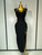 QueenLine Luxury Celebrity Black Elegant Bandage Sexy Sleeveless Bodycon Evening Dress