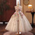 QueenLine Floral Luxury Long Handmade Flowers Beads Princess Wedding Birthday Girl Dress