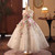 QueenLine Floral Luxury Long Handmade Flowers Beads Princess Wedding Birthday Girl Dress