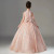 QueenLine Cold Shoudler Long Formal Cocktail Little Girls Sequin Teen Girls Banquet Pageant Evening Dress
