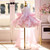 QueenLine Luxury Pink Flower Girl Feathers Bow for Princess Wedding Birthday Evening Gown