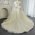 QueenLine Champagne Luxury Long Sleeve lace Applique Princess Wedding Birthday Gowns