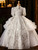 QueenLine White High Quality Princess Flower Girl Wedding Prom Perform Birthday Baby Special Occasion Ball Dress