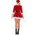QueenLine Santa Mrs Claus Cosplay Christmas V-Neck Furry Fancy Hooded  Performance Nightwear Costume