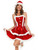 QueenLine Cosplayer Christmas Suit Santa Claus Cosplay Costume Sexy Red Shawl Green Short Skirt Dress