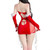 QueenLine Sexy Lingerie Costume Set Naughty Christmas Fancy Cosplay Dress