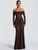 QueenLine Off-shoulder Lace See Through Strapless Backless Bodycon Long Sleeve Sexy Maxi Dress