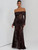 QueenLine Off-shoulder Lace See Through Strapless Backless Bodycon Long Sleeve Sexy Maxi Dress