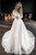 QueenLine Vintage Off The Shoulder Long Sleeves Lace Applique A Line Sweep Train Wedding Dress