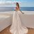 QueenLine Charming Off The SHoulder Sweethart 3d Flower Lace Boho Beach A Line Side Slit Custom Made Wedding Dress