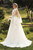 QueenLine High Neck Vintage Full Sleeves 3d Lace Applique Tulle A Line Cut Back Sweep Train Custom Made Wedding Dress