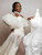 QueenLine Ruffles Bathrobe Customized O Neck Pregnant Ruched Maternity Sheer Nightgown Wedding Evening Dress