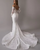 QueenLine 2 In 1 Mermaid Trumpet Customized Lace Beaded Removable Train Wedding Gowns