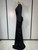 QueenLine Elegant Luxury Celebrity Sexy Deep V-Neck Bead Long Sleeved Bodycon Prom Evening Maxi Birthday Dress