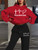 QueenLine casual sports warm FAITH HOPE LOVE letter printed thick fleece hooded autumn and winter  sweatshirt+sports pants set