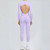 QueenLine One-Piece Backless Hip Lift Yoga Bodysuit Sports Fitness Removable Padding Zipper Leggings Jumpsuit