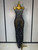 QueenLine Luxury Celebrity Sexy Sleeveless Rhinestone Bodycon Maxi Long Evening Dress