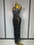 QueenLine Luxury Celebrity Sexy Sleeveless Rhinestone Bodycon Maxi Long Evening Dress