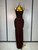 QueenLine Luxury Celebrity Elegant Halter Neck Sexy Cut Out Backless Bandage Long Evening Party Dress