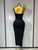 QueenLine Luxury Celebrity Elegant Sexy Beading Spaghetti Strap Bodycon Bandage Dress