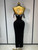 QueenLine Luxury Off the Shoulder Shinning Crystal Bodycon Long High Quality Velvet Celebrate Evening Dress