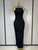 QueenLine Celebirty Elegant Vestido Diamonds Beading Sleeveless Sexy Backless Bandage Evening Dress